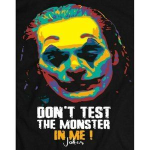 DON'T TEST THE MONSTER JOKER COMIC BOOK SHIRT